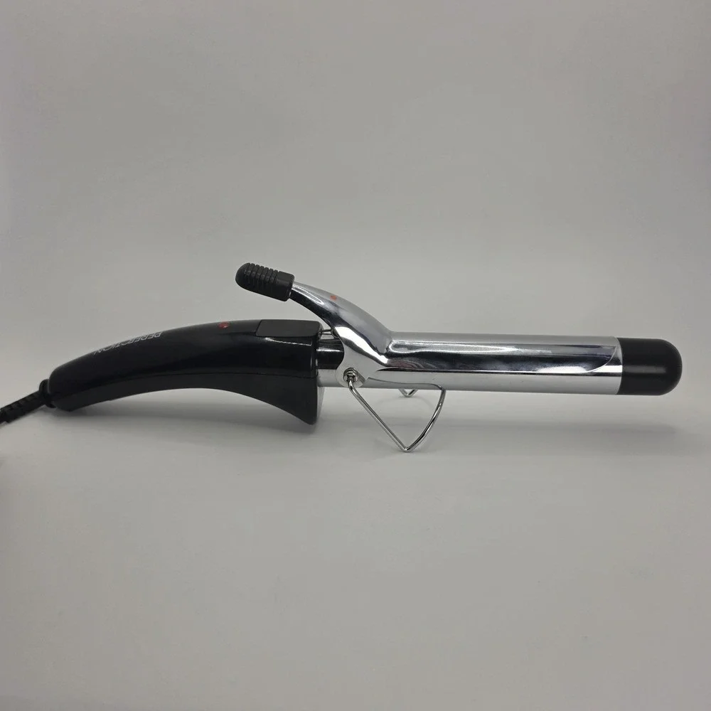Vintage Perfection Hair Curling Iron Model EV140 Dry Styling Tool Black Chrome